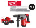 AKTION 70 SDS-Plus MX4Bohrer + Bohrhammer M18FHX-0X + AKKU Starter-Set