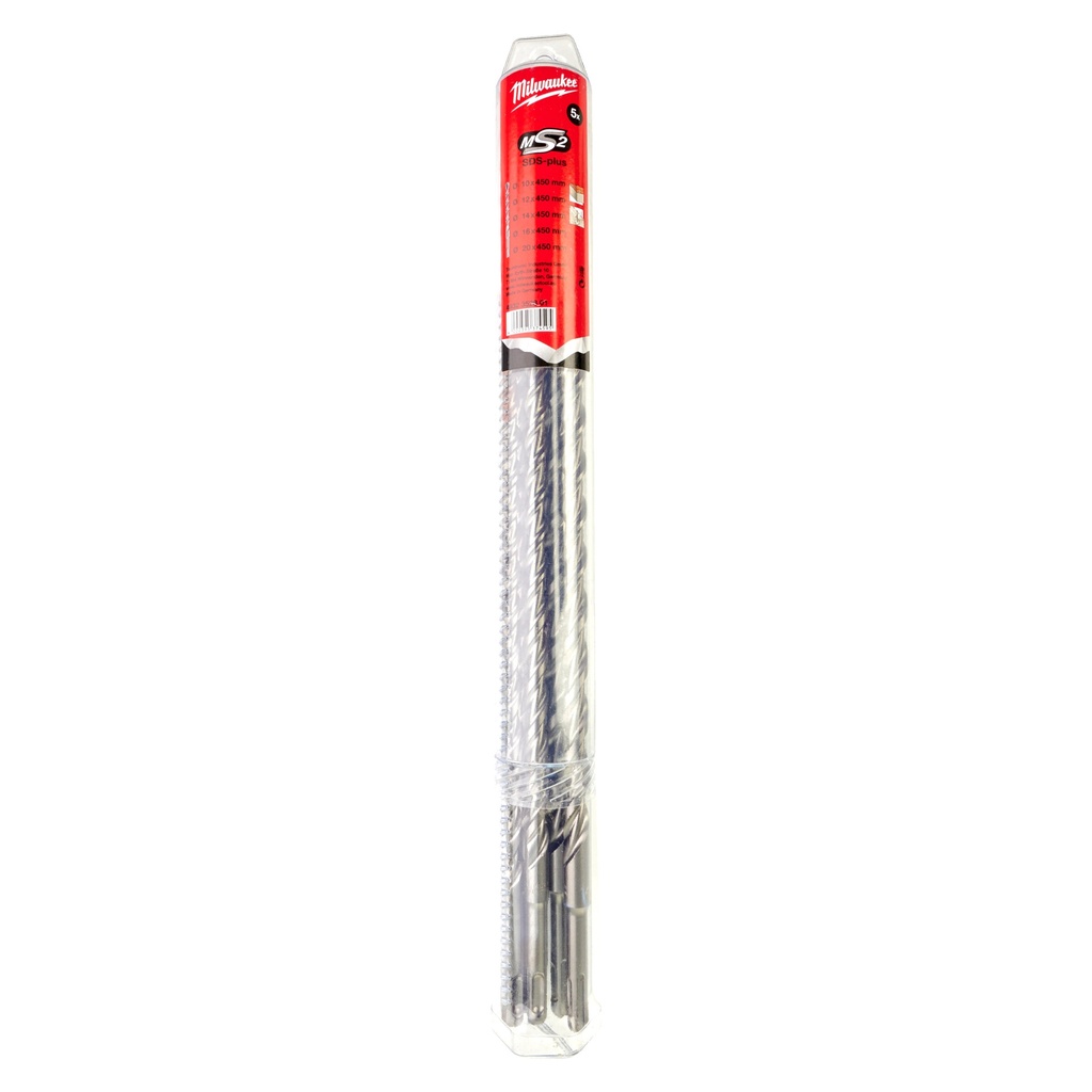 [5004932352801] Hammerbohrer M2 SDS-Plus Set 5-teilig 10/12/14/16/20 x 450 mm
